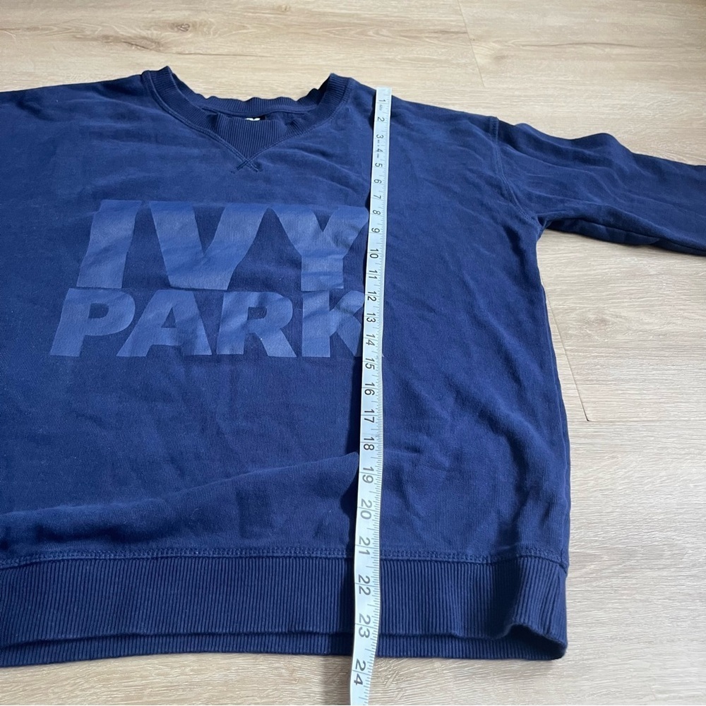 Ivy Park navy Blue logo crew neck sweatshirt SZ M - Picture 4 of 8